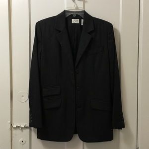 Anne Taylor Wool Jacket Dark Grey